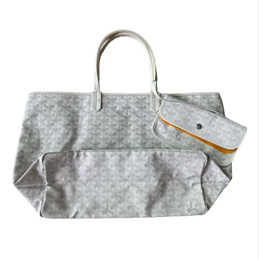 Stylish Gray goyard Tote Bag with Matching Wallet
